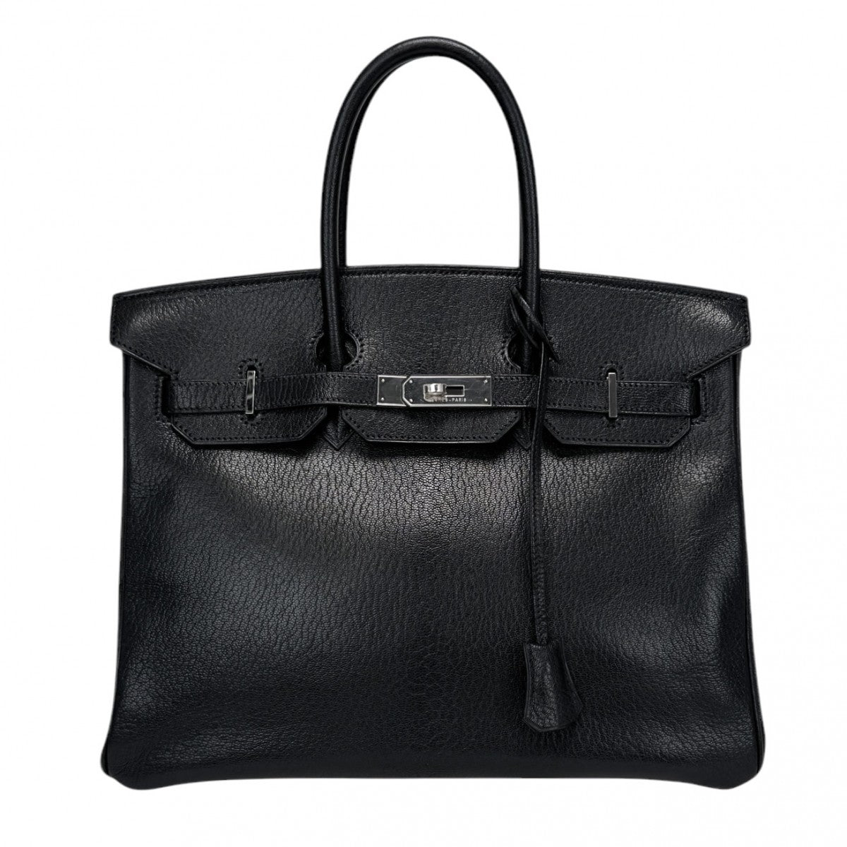 HERMES 爱马仕 Birkin 35 Birkin 35 手提袋Coromandel Noir黑色银硬件