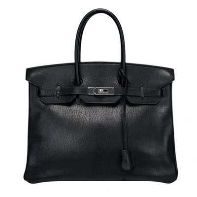 HERMES 헤르메스 Birkin 35 Birkin 35 토트 백 코로만델 누아어 블랙 실버 하드웨어