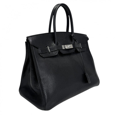 HERMES 헤르메스 Birkin 35 Birkin 35 토트 백 코로만델 누아어 블랙 실버 하드웨어