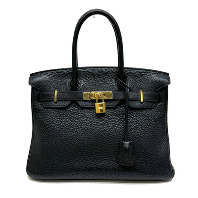 HERMES 헤르메스 Birkin 30 Birkin 30 토트 백 토고 누아 블랙 골드 하드웨어