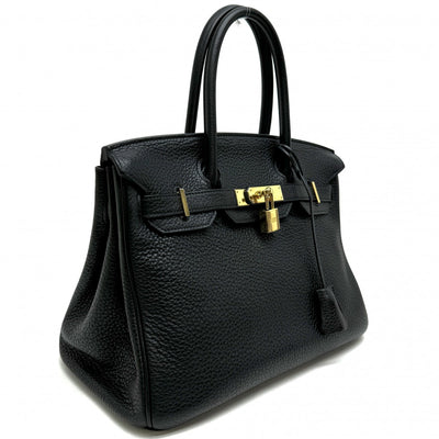 HERMES 헤르메스 Birkin 30 Birkin 30 토트 백 토고 누아 블랙 골드 하드웨어