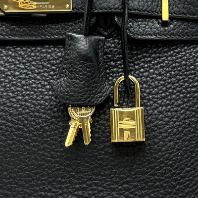 HERMES 헤르메스 Birkin 30 Birkin 30 토트 백 토고 누아 블랙 골드 하드웨어