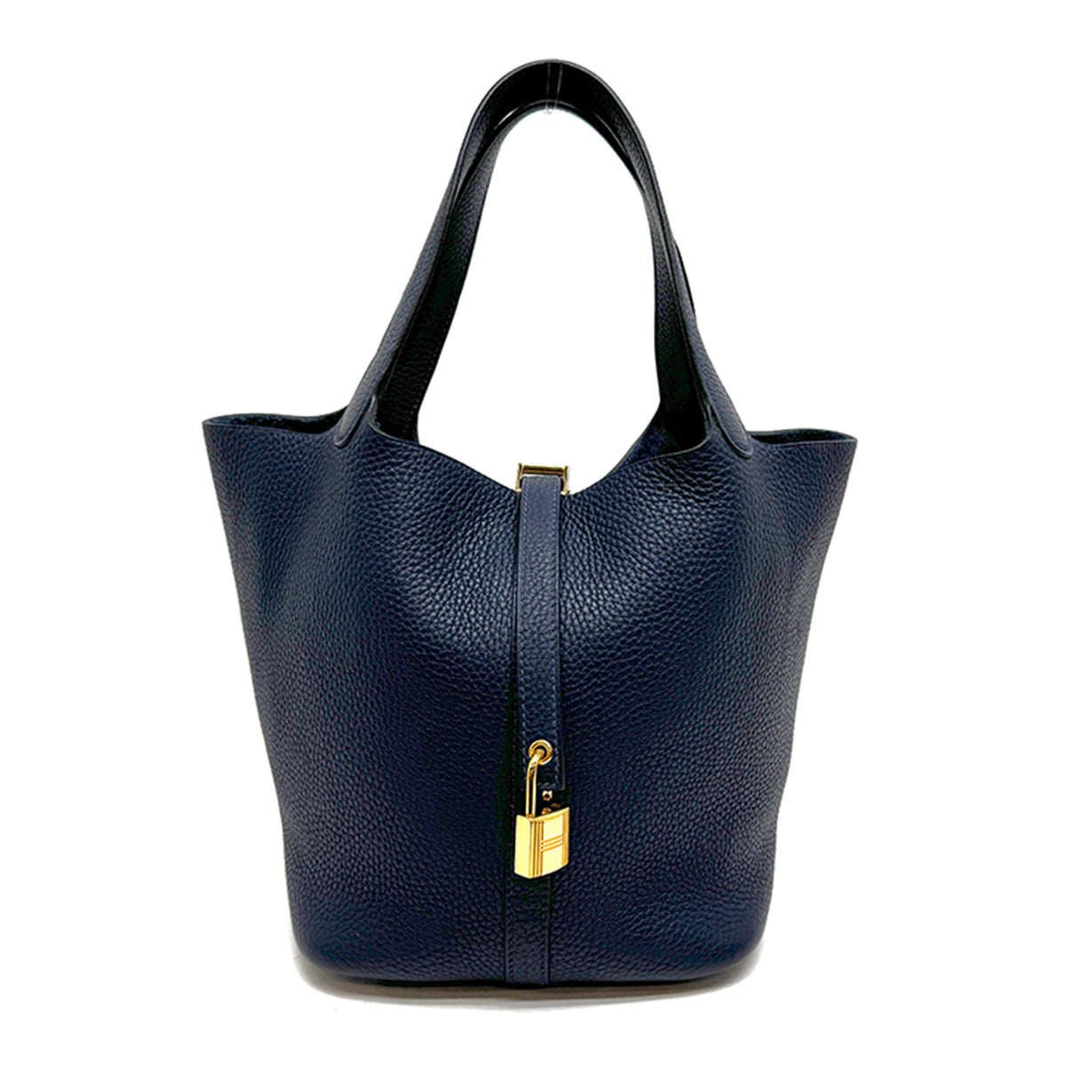 HERMES HERMES Picotin lock MM Picotin lock MM Picotin lock 22 Tote bag Torillon Clemence Blue Nuits Navy Gold hardware