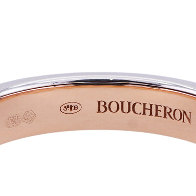 BOUCHERON Boucheron Quatre经典钻石戒指一半 Quatre ring 牛钻石戒指750pg粉红色的金色白金黄金黄金粉红色金色棕色PVD