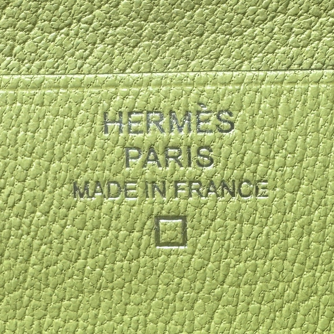 HERMES HERMES B?arn soufflet Bearn soufflet Wallet Long Wallet Long Wallet Alligator Mat Crocodile Jaune Bourghon Yellow Green Yellow Silver Metal Fitting Exotic