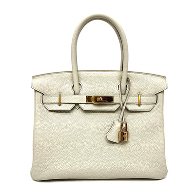 HERMES HERMES Birkin 30 Birkin 30 Bag Tote Bag Togo Beton Light Gray Pink Gold Hardware RG Hardware Handbag