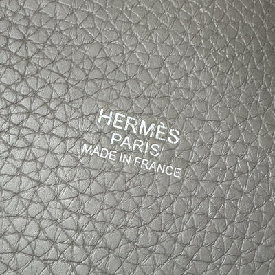 HERMES 爱马仕 Picotin lock PM Picotin lock PM Picotin PM Picotin lock 18 手提袋Toryon Clemence Ethan Gray银色金属配件