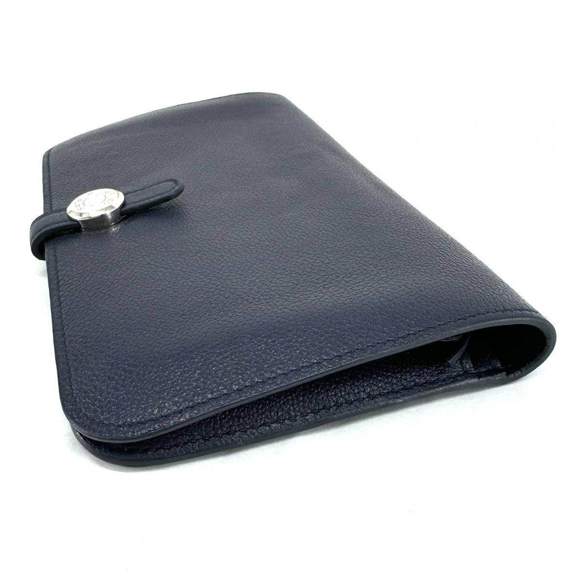 HERMES HERMES Dogon GM Dogon GM Dogon duo Wallet, long wallet, long wallet, togo, blue nuit, navy, navy, silver hardware