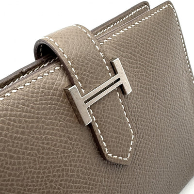 HERMES 爱马仕 Bearn compact Bearn compact 钱包，比福尔德钱包，迷你钱包，迷你钱包，Epson，Etoup，Grey，Greige，Silver Fittings，vo Epson