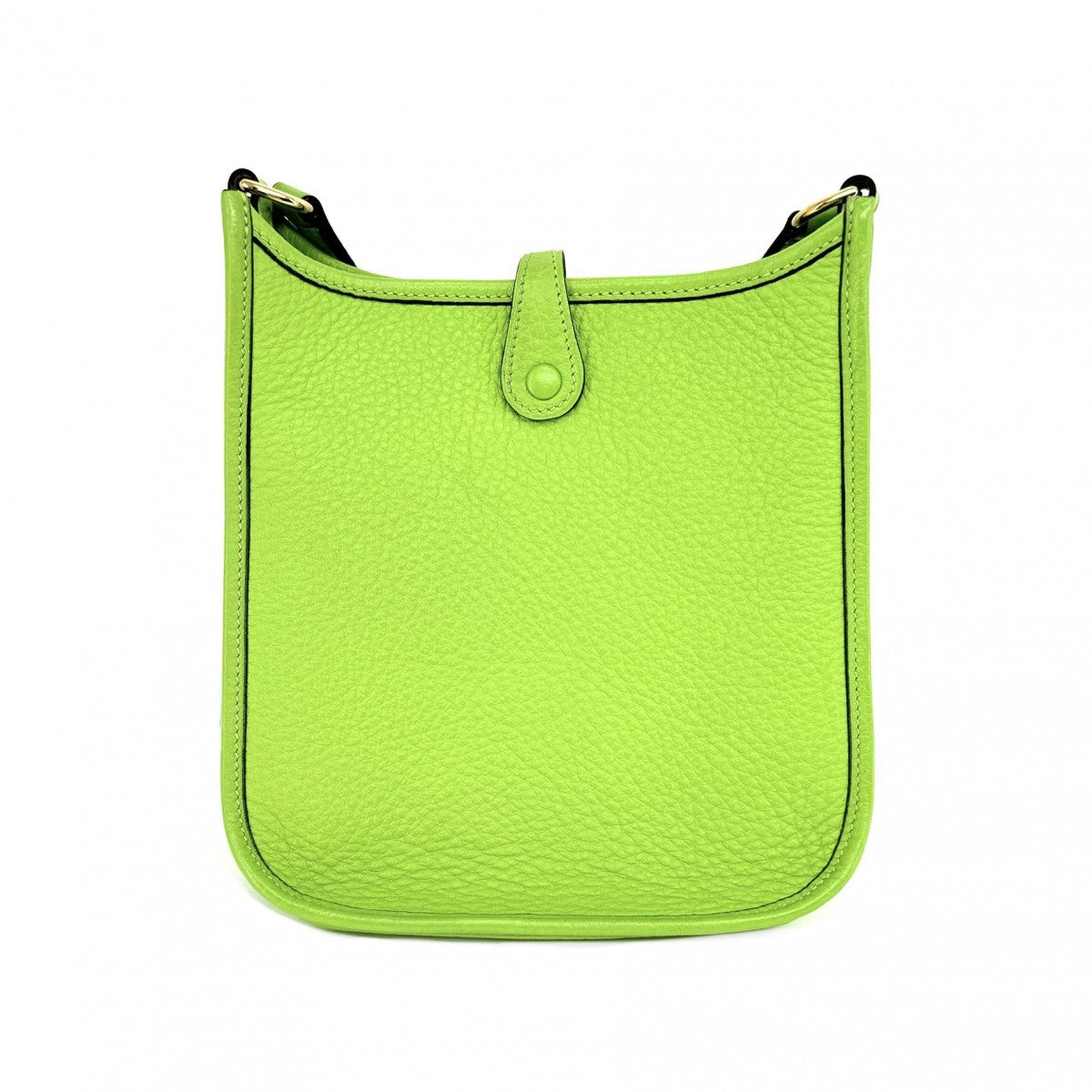 HERMES HERMES Evelyne TPM Evelyne TPM Evelyne TPM Evelyne TPM Bag Shoulder Bag Torillon Clemence Apple Green Green Green Yellow Green Gold Metal fittings