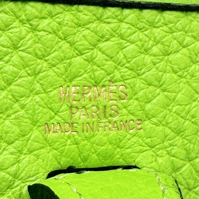 HERMES HERMES Evelyne TPM Evelyne TPM Evelyne TPM Evelyne TPM Bag Shoulder Bag Torillon Clemence Apple Green Green Green Yellow Green Gold Metal fittings