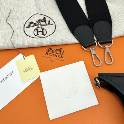 エルメス HERMES エブリン2 PM エブリン 2 PM エヴリン2 PM エヴリン 2 PM バッグ ショルダーバッグ エプソン ノワール ブラック 黒 シルバー金具 エブリンドゥ