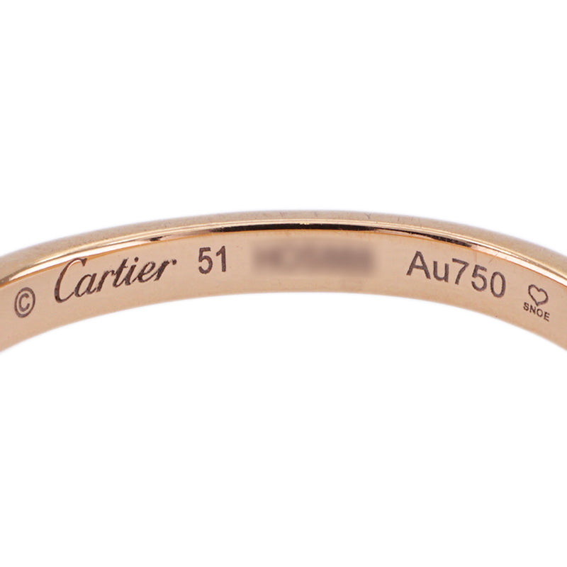 カルティエ Cartier バレリーナ カーブ ウェディング リング バレリーナカーブウェディング リング BALLERINE WEDDING BAND リング 指輪 750PG ゴールド 結婚指輪　マリッジリング 　ピンクゴールド　ペア