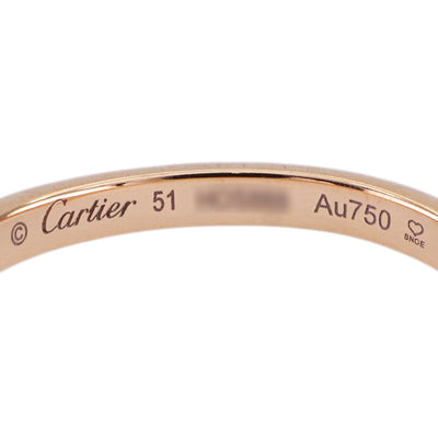 カルティエ Cartier バレリーナ カーブ ウェディング リング バレリーナカーブウェディング リング BALLERINE WEDDING BAND リング 指輪 750PG ゴールド 結婚指輪　マリッジリング 　ピンクゴールド　ペア