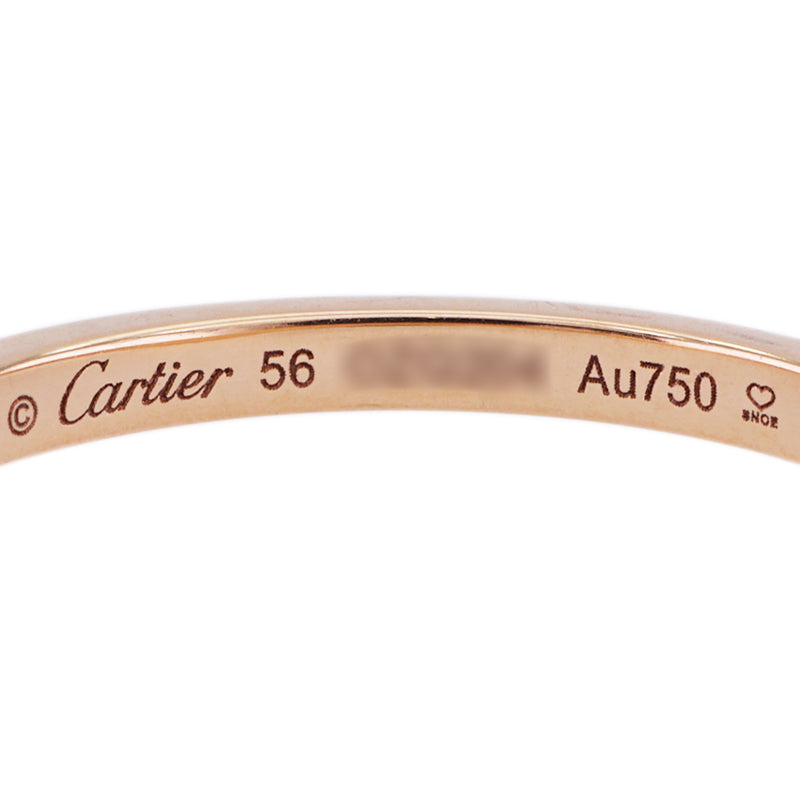 カルティエ Cartier バレリーナ カーブ ウェディング リング バレリーナカーブウェディング リング BALLERINE WEDDING BAND リング 指輪 750PG ゴールド 結婚指輪　マリッジリング 　ピンクゴールド　ペア