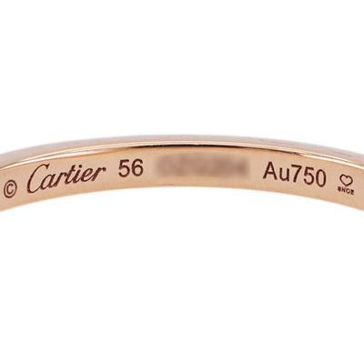 カルティエ Cartier バレリーナ カーブ ウェディング リング バレリーナカーブウェディング リング BALLERINE WEDDING BAND リング 指輪 750PG ゴールド 結婚指輪　マリッジリング 　ピンクゴールド　ペア