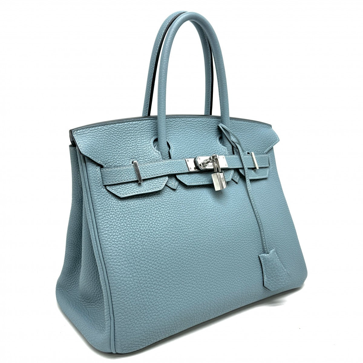 HERMES HERMES Birkin 30 Birkin 30 Tote bag Togo Ciel Blue Silver hardware