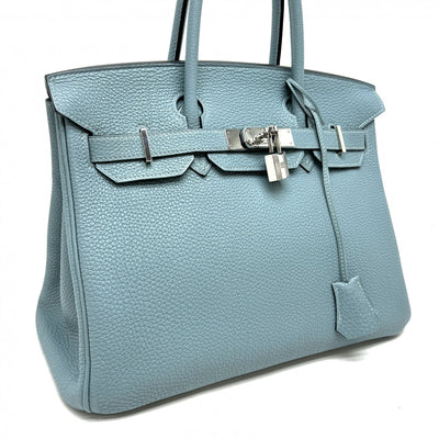 HERMES HERMES Birkin 30 Birkin 30 Tote bag Togo Ciel Blue Silver hardware