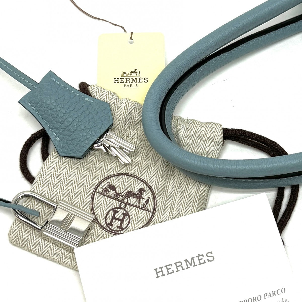 HERMES 헤르메스 Birkin 30 Birkin 30 토트 백 토고 시엘 블루 실버 하드웨어