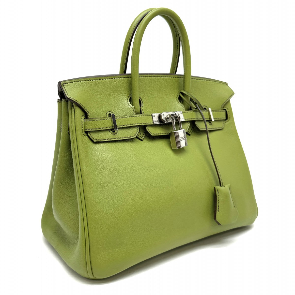 HERMES HERMES Birkin 25 Birkin 25 Bag Tote Bag Swift Anise Green Green Green Silver Metal Fittings Vo Swift