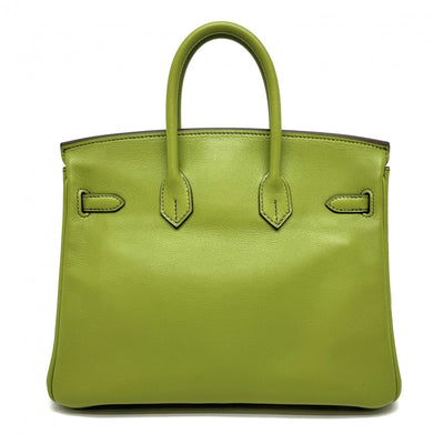 HERMES HERMES Birkin 25 Birkin 25 Bag Tote Bag Swift Anise Green Green Green Silver Metal Fittings Vo Swift