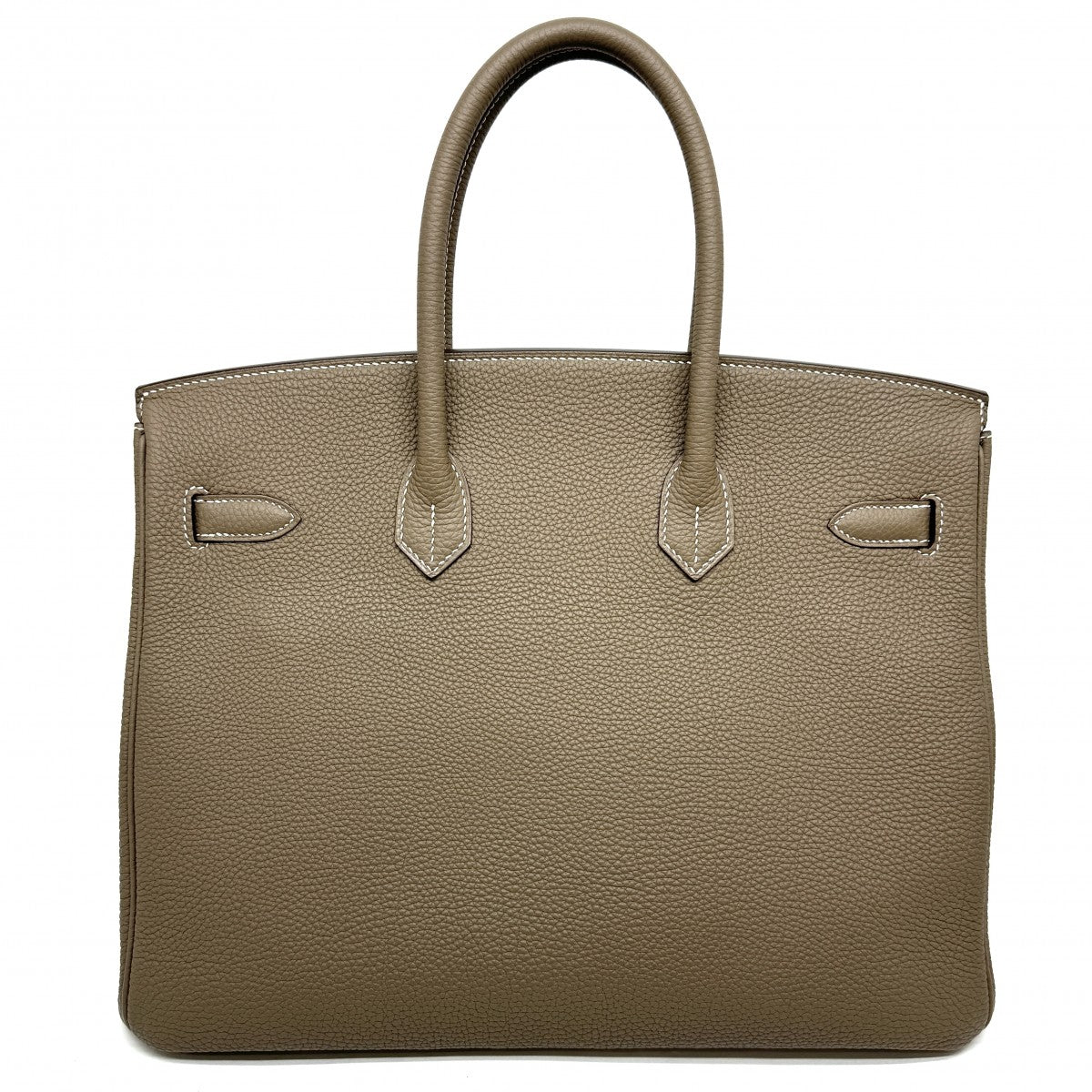 HERMES 爱马仕 Birkin 35 包，手提袋，多哥埃托普，灰色，银色配件，手提包