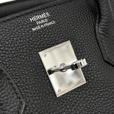 HERMES 헤르메스 Birkin 35 Birkin 35 토트 백 토고 누아 블랙 실버 하드웨어 핸드백