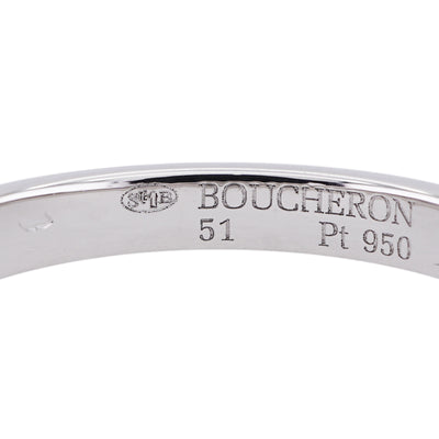 BOUCHERON Boucheron Clou de paris ring medium Quatre ring　Quatre clou de Paris 牛环PT950白金婚礼戒指婚姻戒指铂金