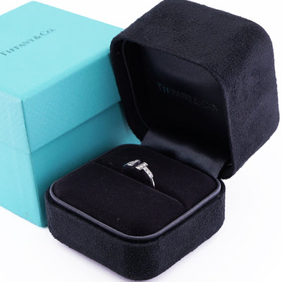 Tiffany & Co. Tiffany & Co. 와이어 링 T- 와이어 18K 화이트 골드 Tiffany & Co. T- 링 링 750wg은