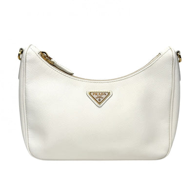 PRADA PRADA Re-Edition 2005 Bag, Tote Bag, Shoulder Bag, Saffiano Leather, White, White, Gold Hardware, Handbag, 2-way Bag