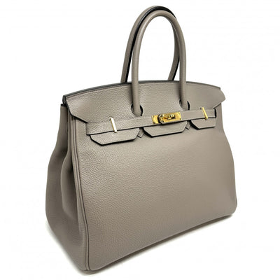 HERMES HERMES Birkin 35 Birkin 35 Bag, Tote Bag, Togo Etoup, Beige, Greige, Gold Hardware, Handbag