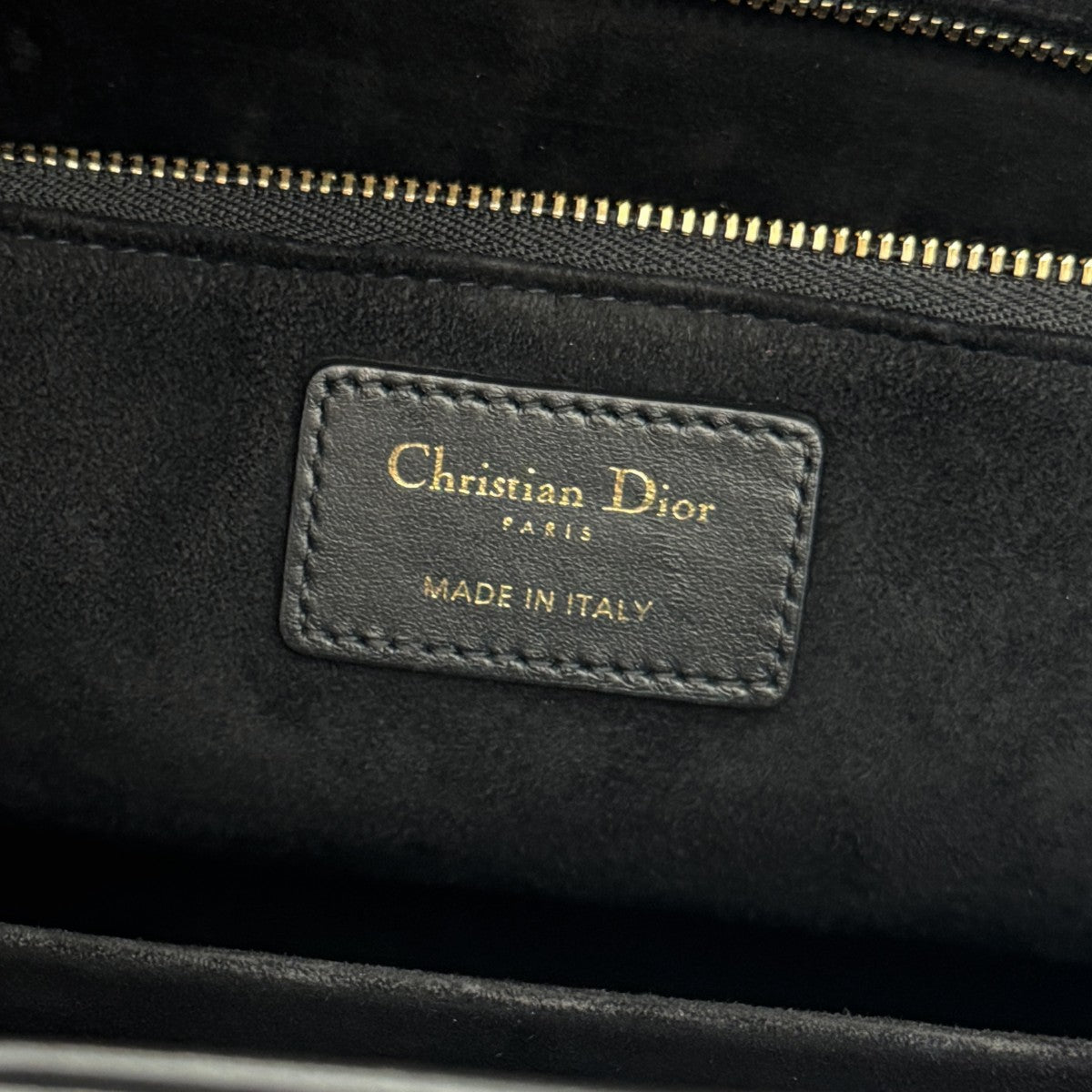 クリスチャンディオール CHRISTIAN DIOR レディディオール ラージ LADY DIOR カナージュバッグ バッグ トートバッグ ラムスキン ブラック 黒 ゴールド金具