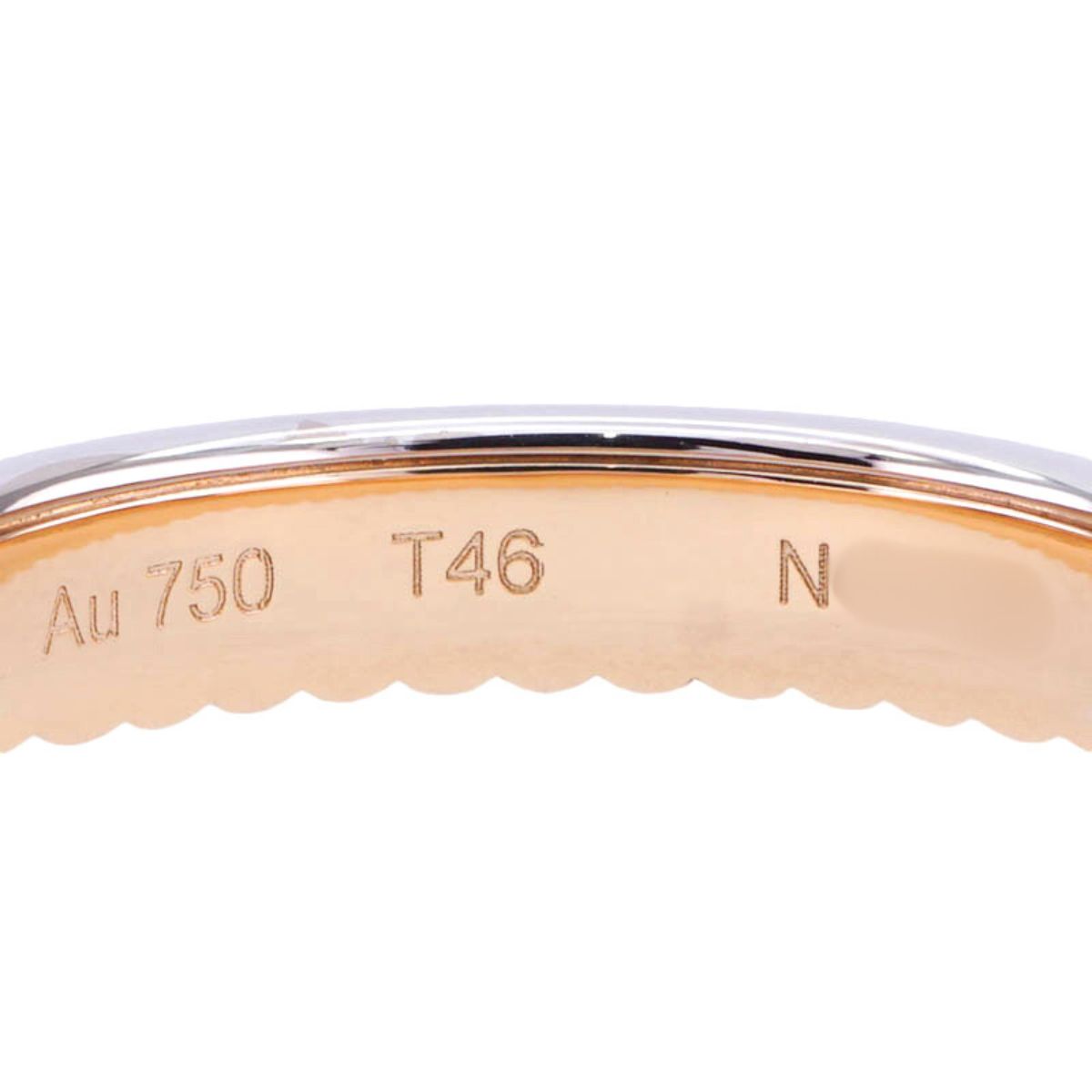 BOUCHERON Boucheron daiant戒指半满铺路牛辐射戒指铺路钻石Quatre Daiant戒指750yg/wg黄色白色婚礼戒指婚姻婚姻戒指黄金黄金K18YG WG