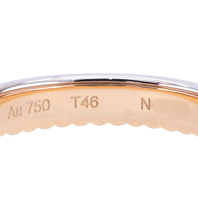 BOUCHERON Boucheron daiant戒指半满铺路牛辐射戒指铺路钻石Quatre Daiant戒指750yg/wg黄色白色婚礼戒指婚姻婚姻戒指黄金黄金K18YG WG
