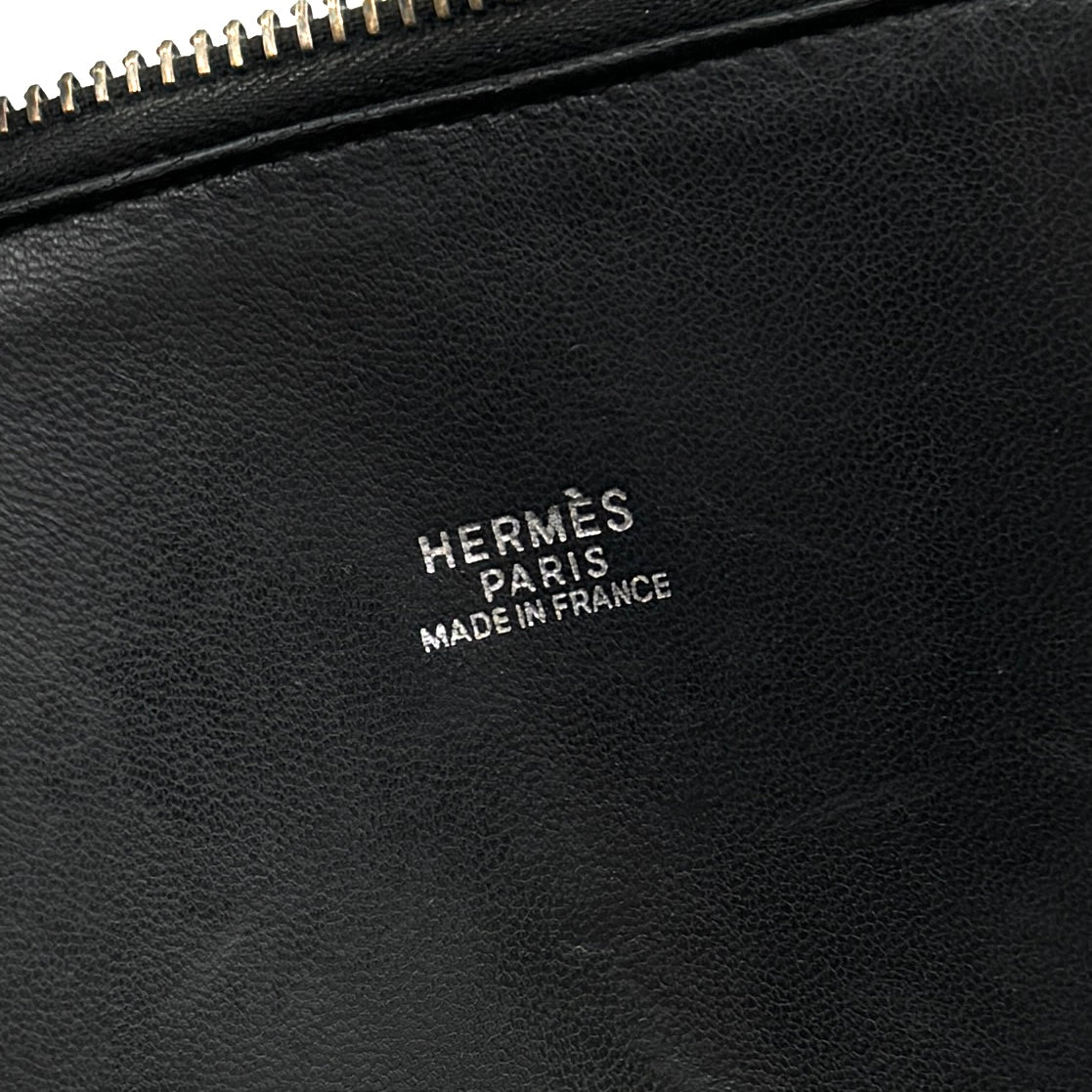 HERMES 爱马仕 Bolide 31 Bolide 31 包，手提袋，肩膀袋，托里昂·克莱蒙斯，黑色，黑色，银色硬件