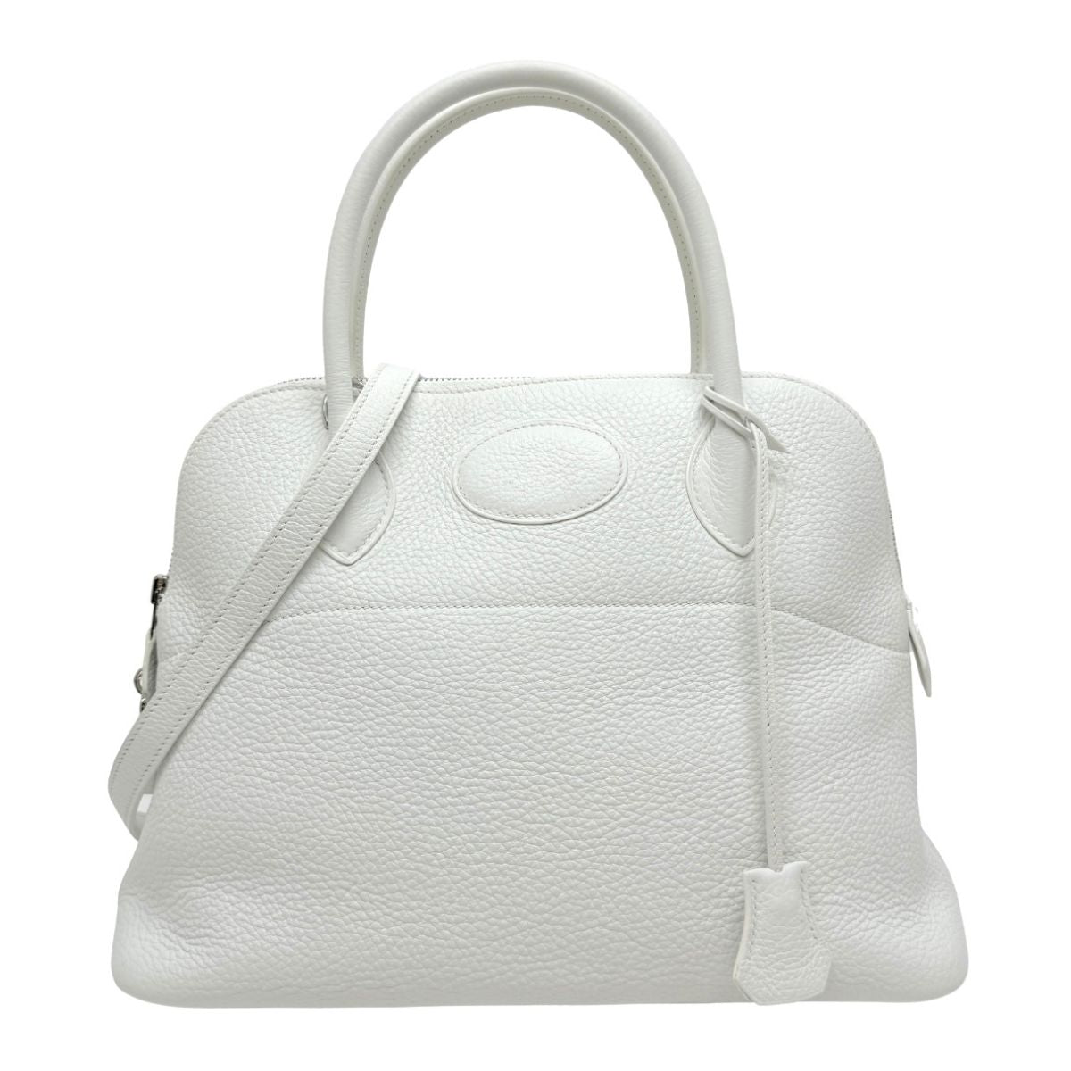 HERMES HERMES Bolide 31 Bolide 31 Bag, Tote bag, Shoulder bag, Torillon Clemence, White, Silver hardware