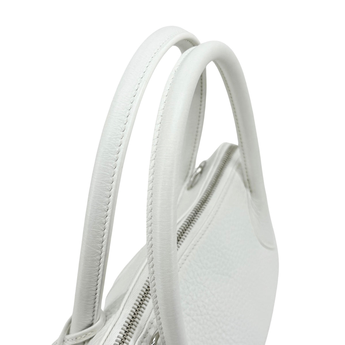 HERMES HERMES Bolide 31 Bolide 31 Bag, Tote bag, Shoulder bag, Torillon Clemence, White, Silver hardware