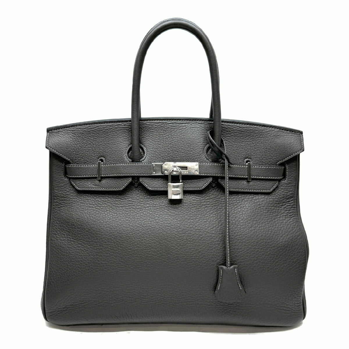 HERMES HERMES Birkin 35 Birkin 35 Tote bag Toryon Clemence GRAFFFit Grey Silver Metal Fittings