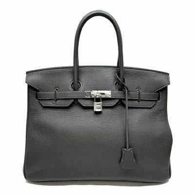 HERMES 爱马仕 Birkin 35 Birkin 35 手提袋Toryon Clemence GRAFF适合灰色银金属配件