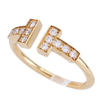 Tiffany & Co. TIFFANY&Co. Diamond Wire Ring T Wire Tiffany & Co. T-ring 750YG yellow gold diamond ring