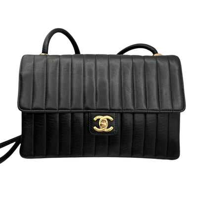 CHANEL CHANEL Mademoiselle Bag Shoulder Bag Lambskin Black Gold Hardware Chain Shoulder Bag Coco Mark