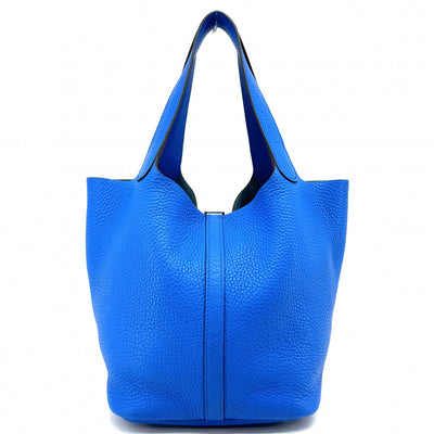 HERMES HERMES Picotin lock MM Picotin lock MM Picotin lock 22 Tote bag Toryon Clemence Blue Zanzibar Blue Silver hardware