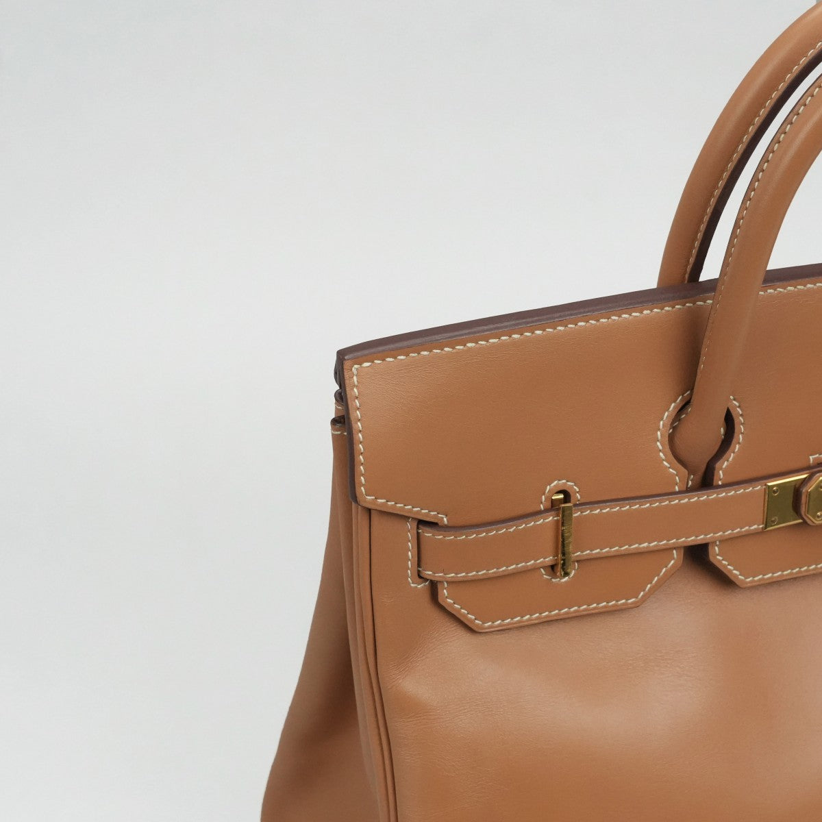 HERMES HERMES Haut ? courroies 32 Haut ? courroies 32 Bag, tote bag, gold, brown, brown, gold fittings