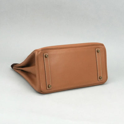 HERMES 爱马仕 Haut a courroies 32 Haut a courroies 32 包，手提袋，金，棕色，棕色，金色配件