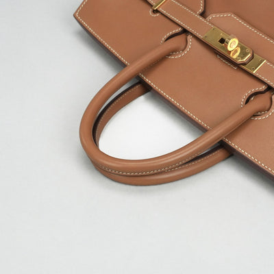 HERMES 爱马仕 Haut a courroies 32 Haut a courroies 32 包，手提袋，金，棕色，棕色，金色配件