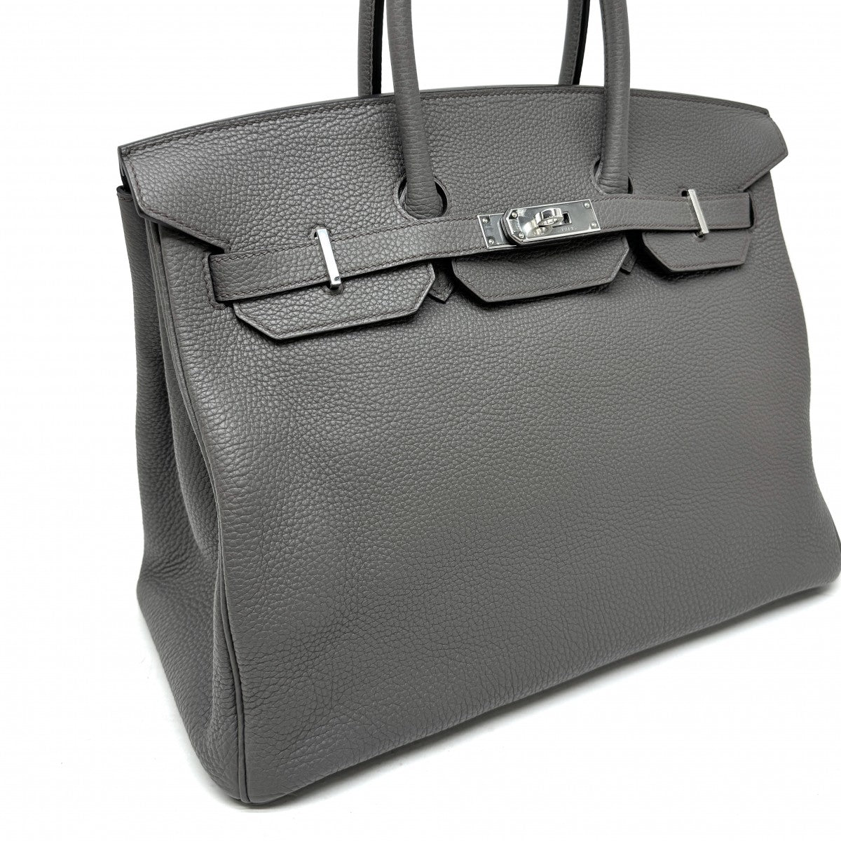 HERMES 헤르메스 Birkin 35 Birkin 35 가방, 토트 백, 토고 에탄, 회색, 은색 피팅, 핸드백