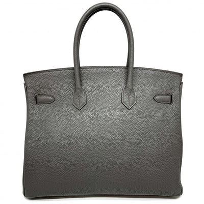 HERMES 爱马仕 Birkin 35 Birkin 35 袋，手提袋，多哥伊丹，灰色，银色配件，手提包