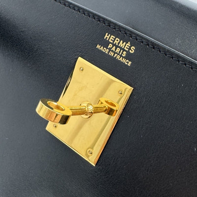 エルメス HERMES ケリー32 ケリー 32 バッグ トートバッグ ショルダーバッグ ボックスカーフ ノワール ブラック 黒 ゴールド金具