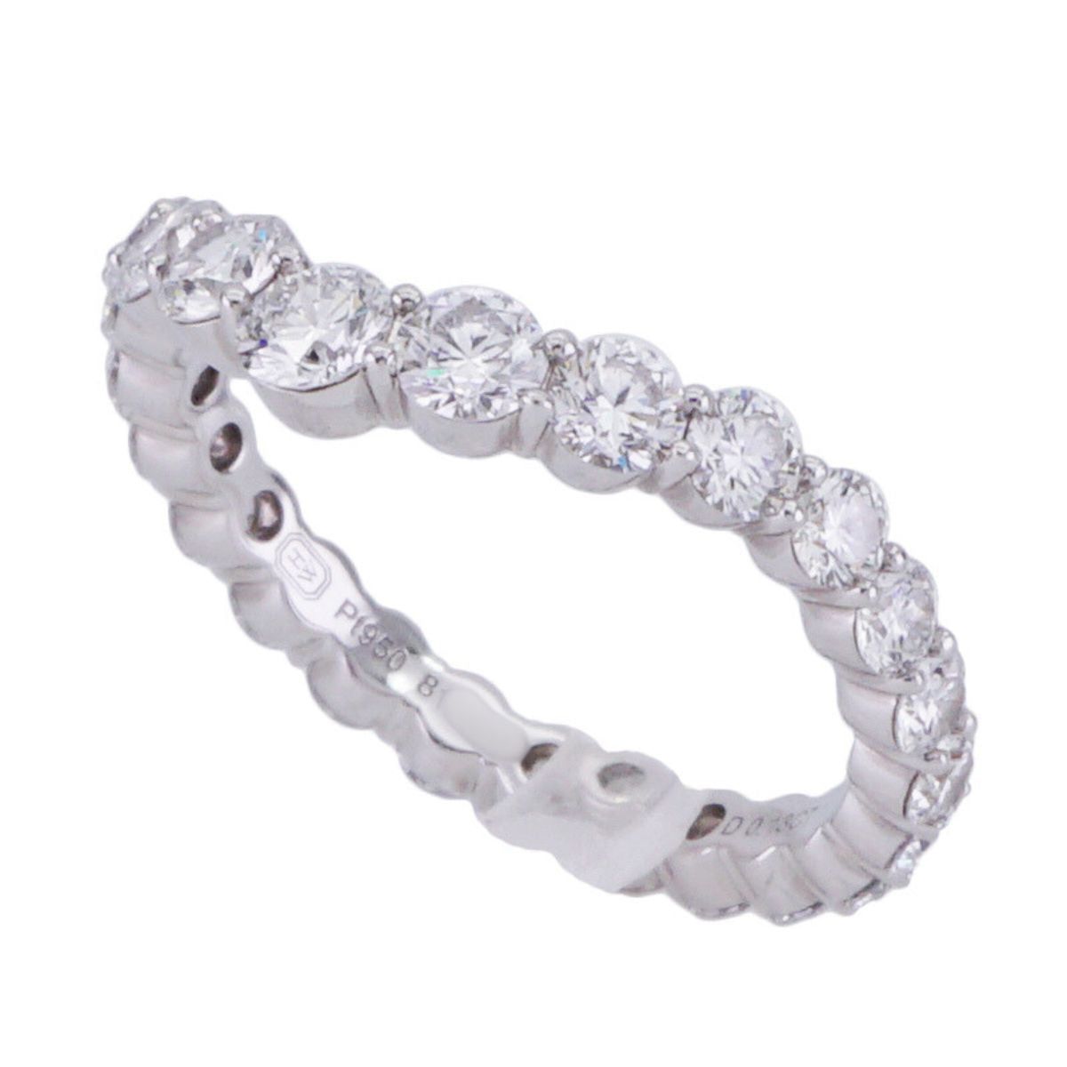 HARRY WINSTON HARRY WINSTON Winston Truly Band Ring Ring Pt950 Silver Full Eternity Eternity Ring Diamond Ring Marriage Ring Platinum