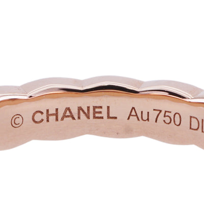 CHANEL CHANEL Coco Crush Coco Crush Collection Marriage Ring Small Model Matelass? Ring K18 Beige Gold Wedding Ring Gold